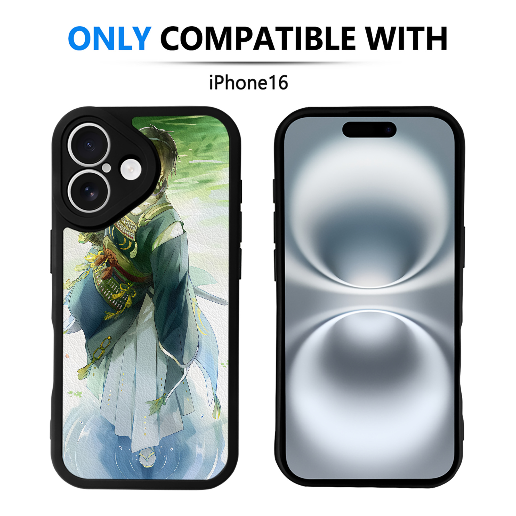 （画像用） 刀剣乱舞 Touken Ranbu 【iPhone 16シリーズ対応】シリコンスマホケース（レザー調） 材質：シリコン